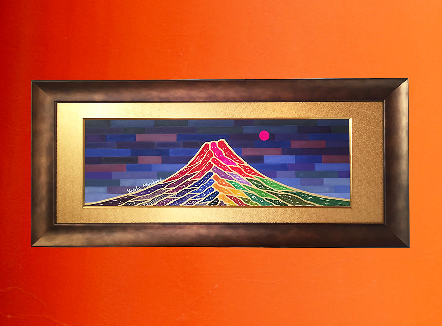 富士山の絵　紫雲の盛勝富士